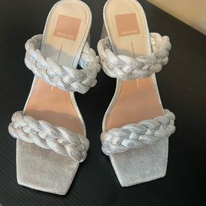 Dolce Vita Braided Metallic Heels